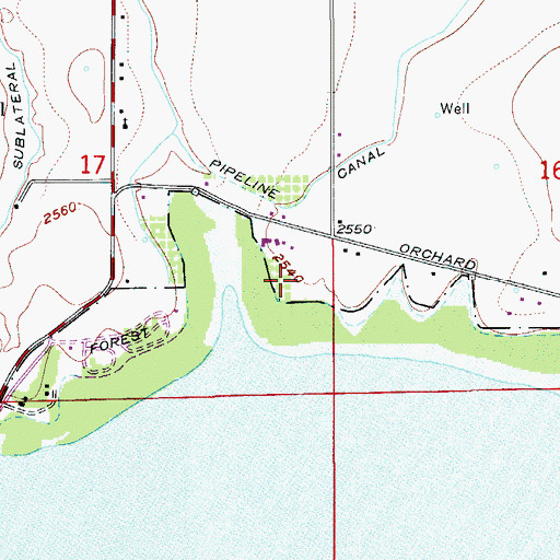 Topographic Map of Deer Flat-Middle Dam, ID
