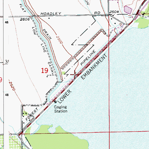 Topographic Map of Deer Flat-Lower Dam, ID