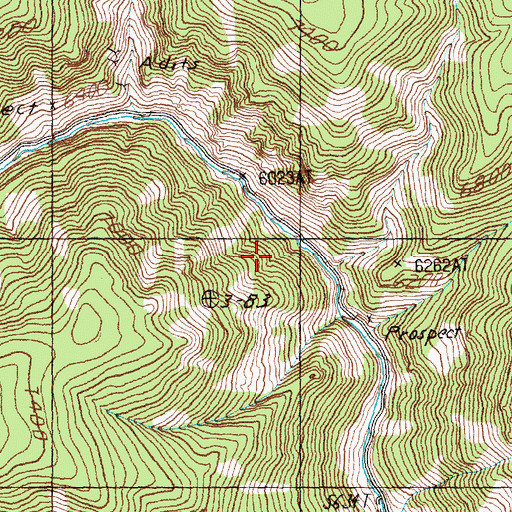 Topographic Map of Blackbird Tailings Dam, ID