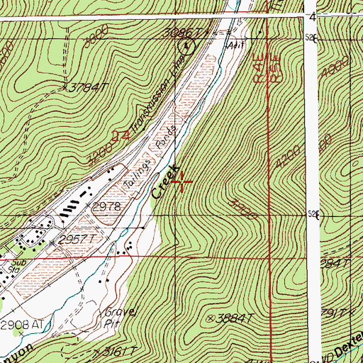 Topographic Map of Star Tailings Number Four Dam, ID