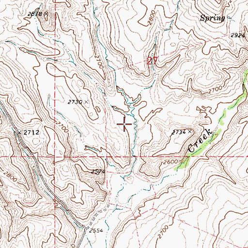 Topographic Map of Bettis Reservoir, ID