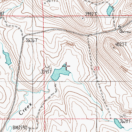 Topographic Map of Swain Number One Dam, ID