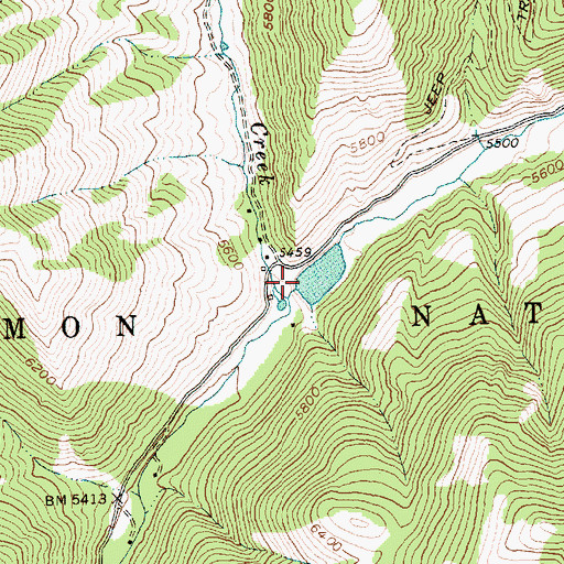 Topographic Map of Boggeman Dam, ID