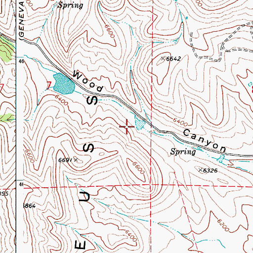 Topographic Map of Gardiner-Lower Dam, ID