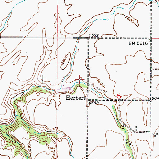 Topographic Map of Leatham Dam, ID