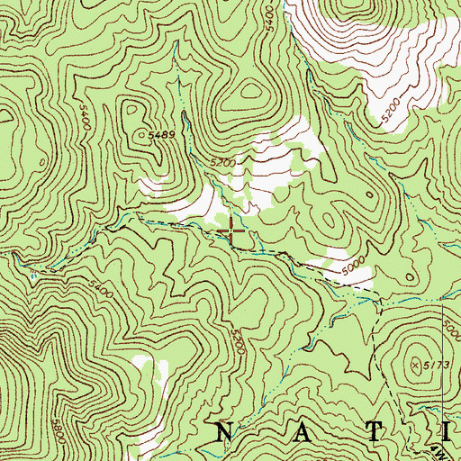 Topographic Map of Woodcamp Spring, AZ