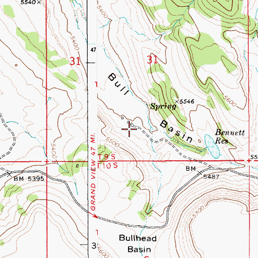 Topographic Map of Burton Dam, ID