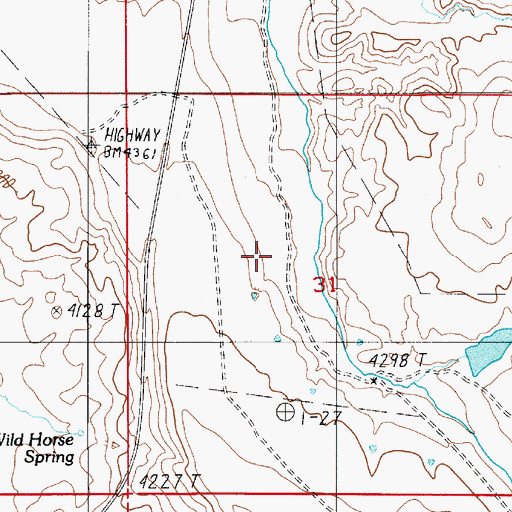 Topographic Map of Brown Dam, ID