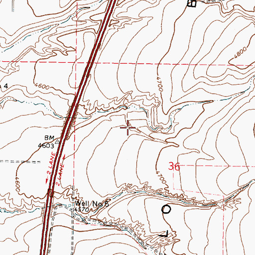 Topographic Map of Simplot Effluent Irrigation Dam, ID