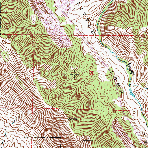 Topographic Map of Unit Three Haulroad Dam, ID