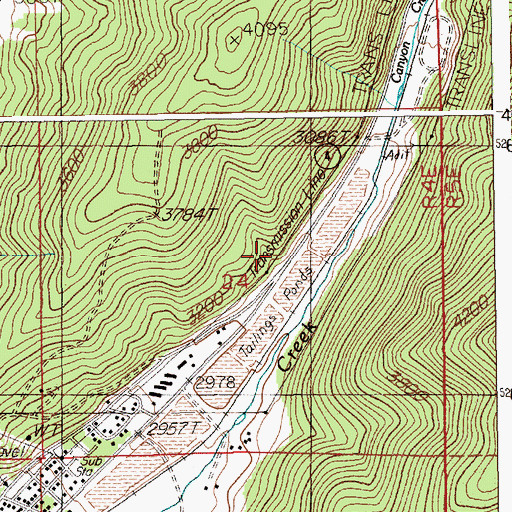 Topographic Map of Star Tailings Number Five Dam, ID