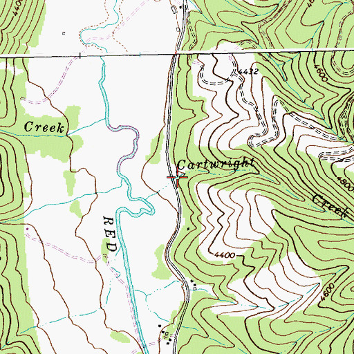 Topographic Map of Leprouse, ID
