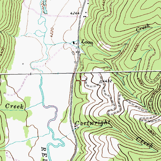 Topographic Map of Little Ponderosa Ranch, ID