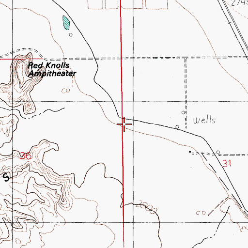Topographic Map of Dodge Nevada Canal, AZ