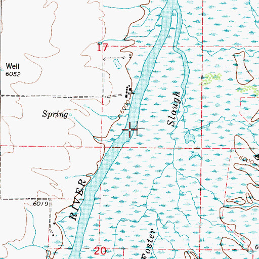 Topographic Map of Teton Basin, ID