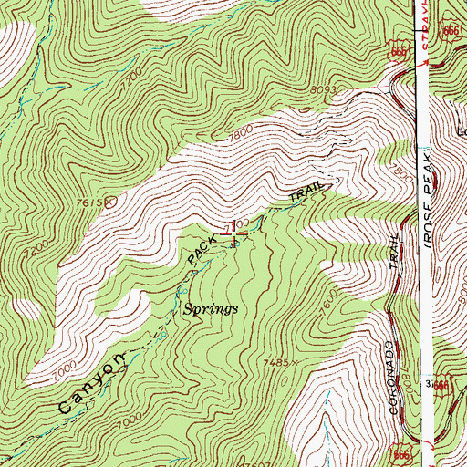 Topographic Map of Adbar Trail Fourteen, AZ