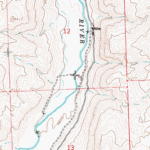 Topographic Map of East Fork School, ID