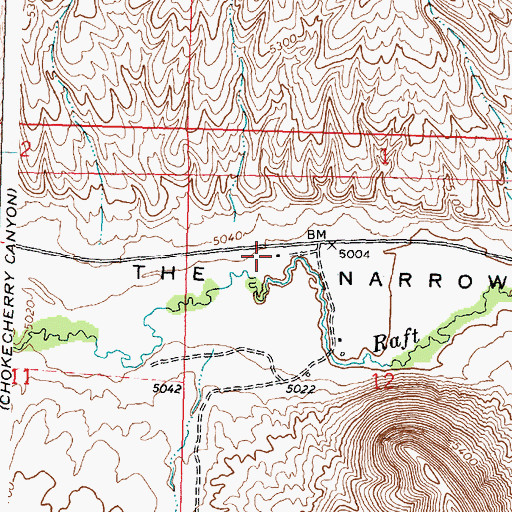 Topographic Map of Earncliff (historical), ID