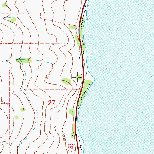Topographic Map of Glencoe, ID