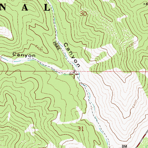Topographic Map of Gopher Creek, ID
