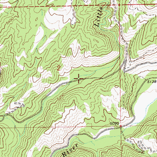 Topographic Map of Hurdy Flat, ID