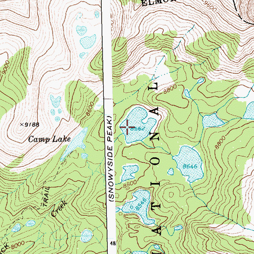 Topographic Map of Heart Lake, ID