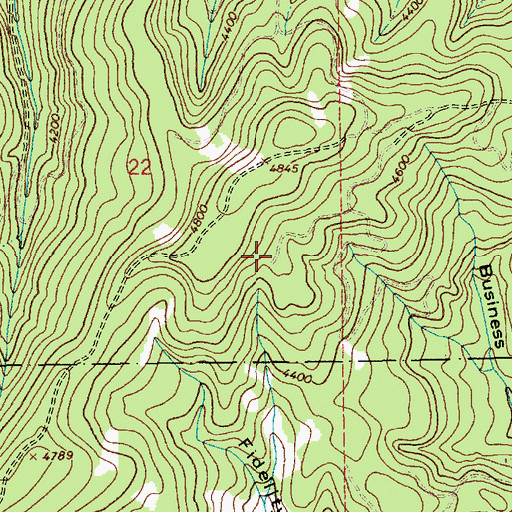 Topographic Map of Chas Parker (historical), ID