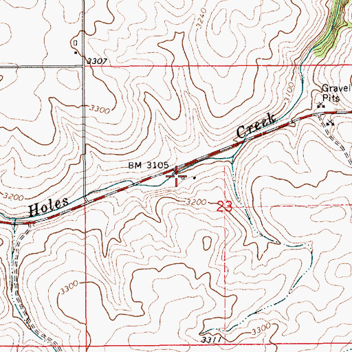 Topographic Map of Howard, ID