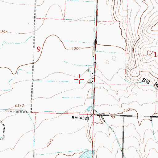 Topographic Map of Hazel (historical), ID