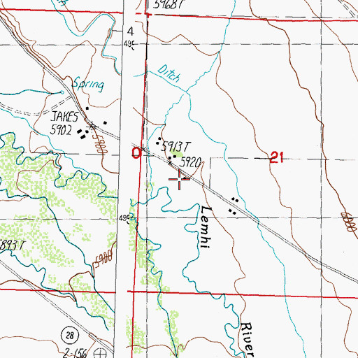 Topographic Map of Junction, ID