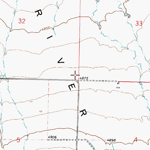 Topographic Map of Kelso, ID