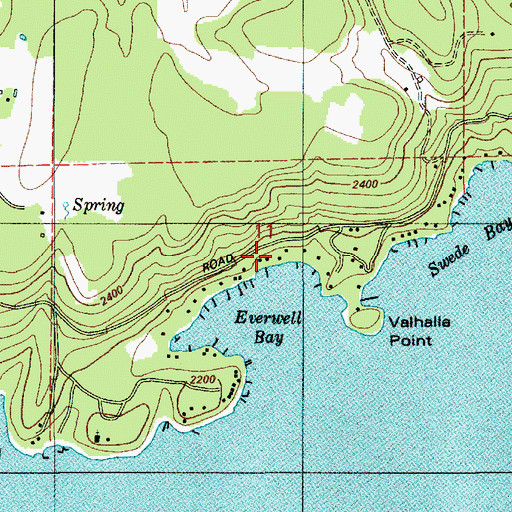 Topographic Map of Luther, ID
