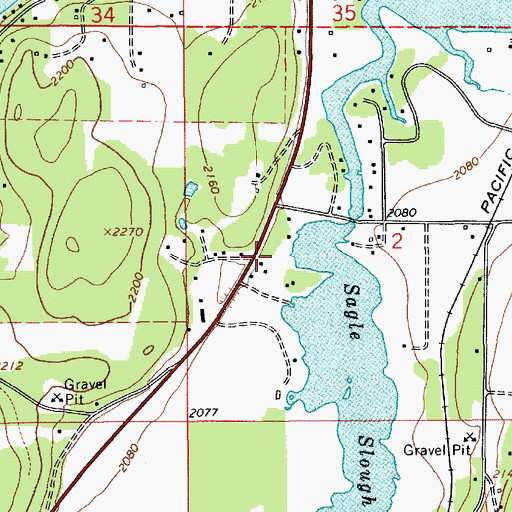 Topographic Map of Lignite, ID