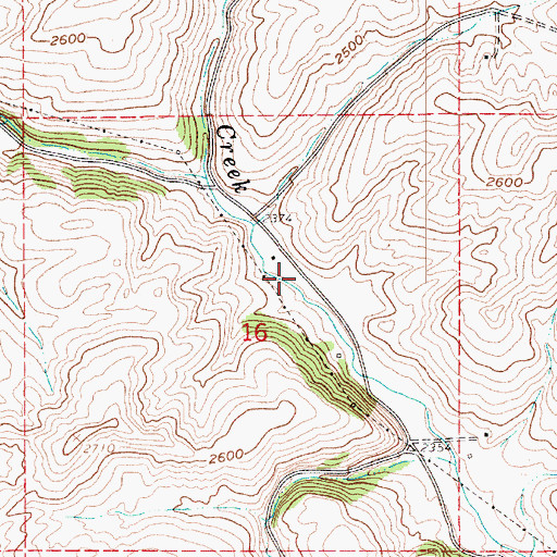 Topographic Map of Lenville, ID
