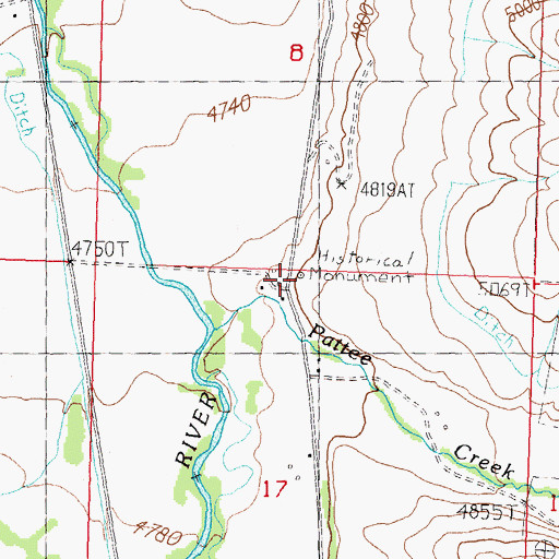 Topographic Map of Fort Lemhi (historical), ID