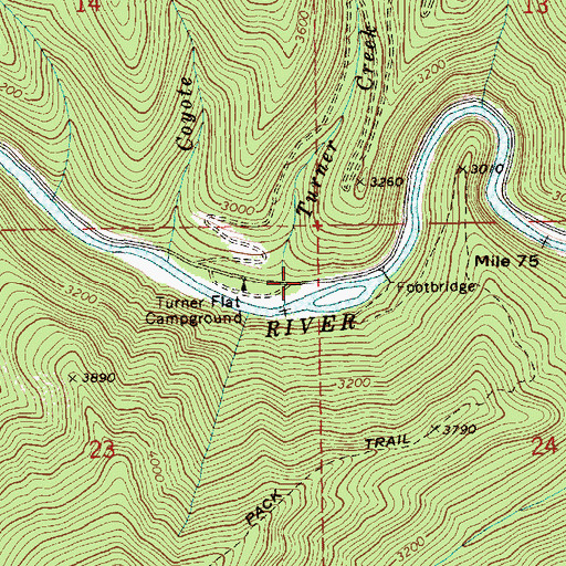 Topographic Map of Forest Cabin, ID