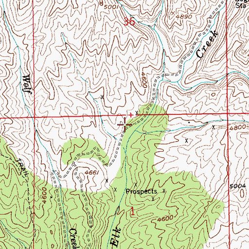 Topographic Map of Lager Beer Creek, ID