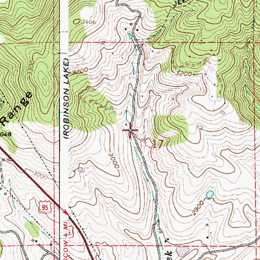 Topographic Map of Mission Spring (historical), ID