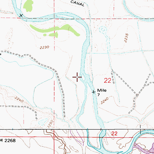 Topographic Map of McConnel Island, ID