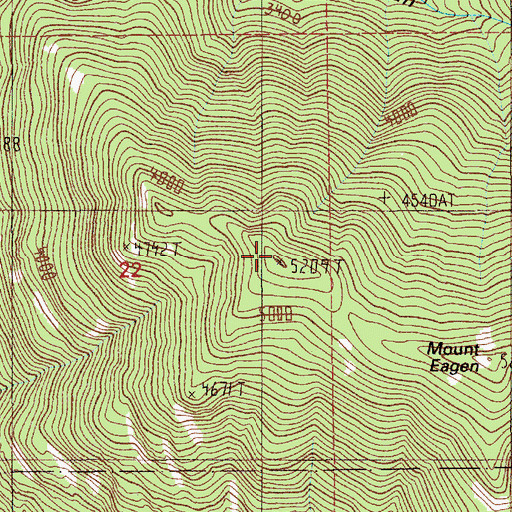 Topographic Map of Mount Marion, ID