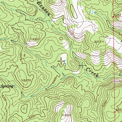 Topographic Map of Benton Falls Tank, AZ
