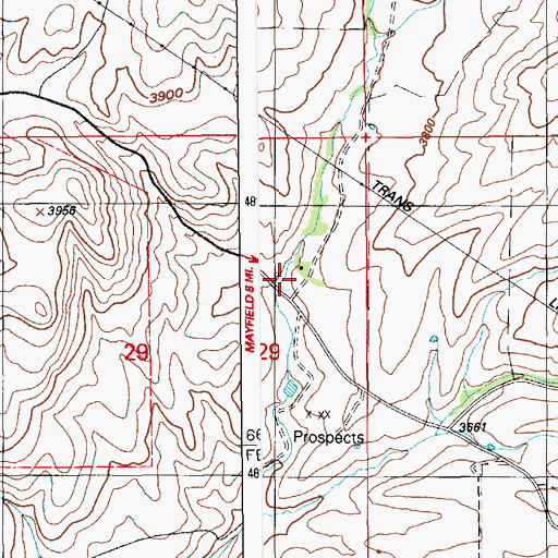 Topographic Map of Neal (historical), ID