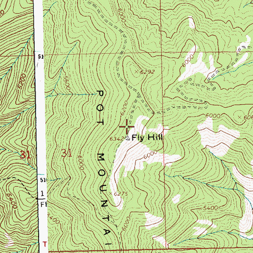 Topographic Map of Fly Camp (historical), ID