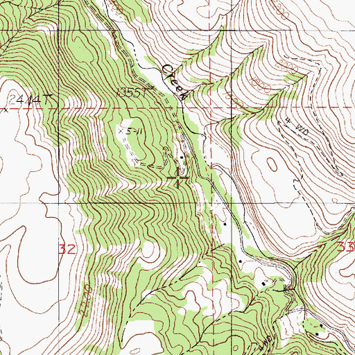 Topographic Map of Orchard Homes (historical), ID