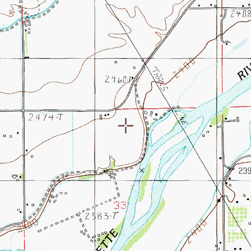 Topographic Map of Picket Corral (historical), ID