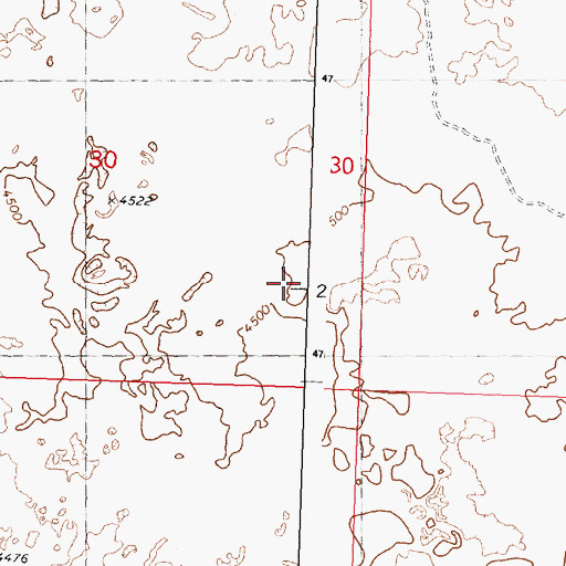 Topographic Map of Snake River Plains, ID