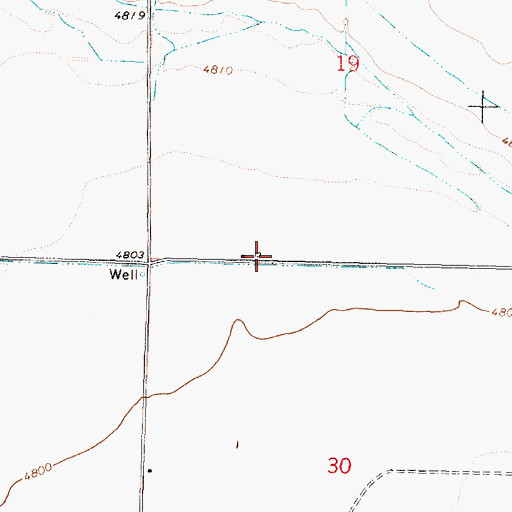 Topographic Map of Sweet Sage (historical), ID