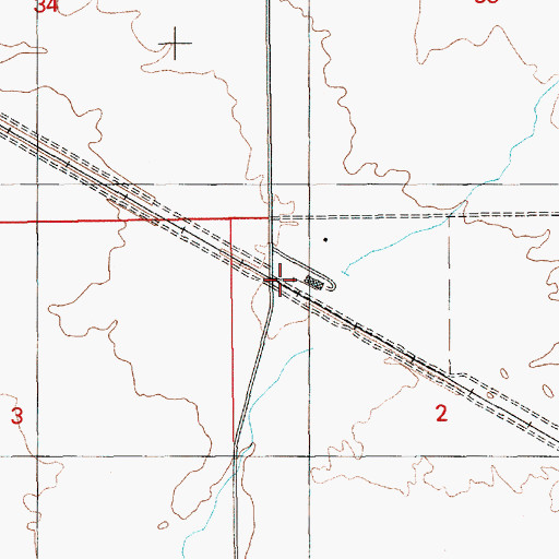 Topographic Map of Sunnyside, ID