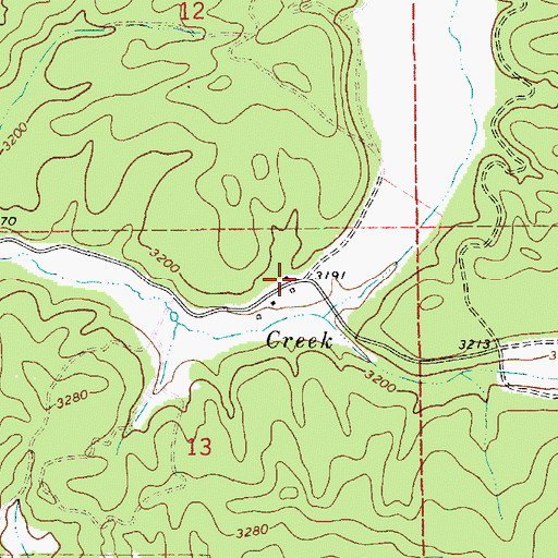 Topographic Map of Slocum, ID