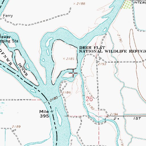 Topographic Map of Sand Run Gulch, ID